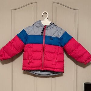 L.L. Bean Kids Jacket - Pink, Blue, and Gray